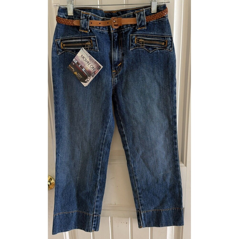 Vtg Girls Levis Movin On Jeans w/Belt Size 16 Y2K Teen Junior